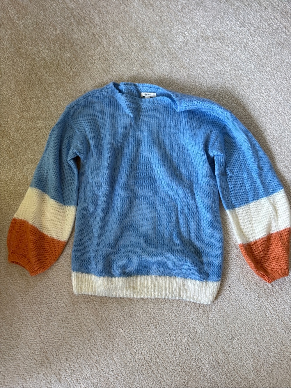 Nine West Light Blue Knit Sweater